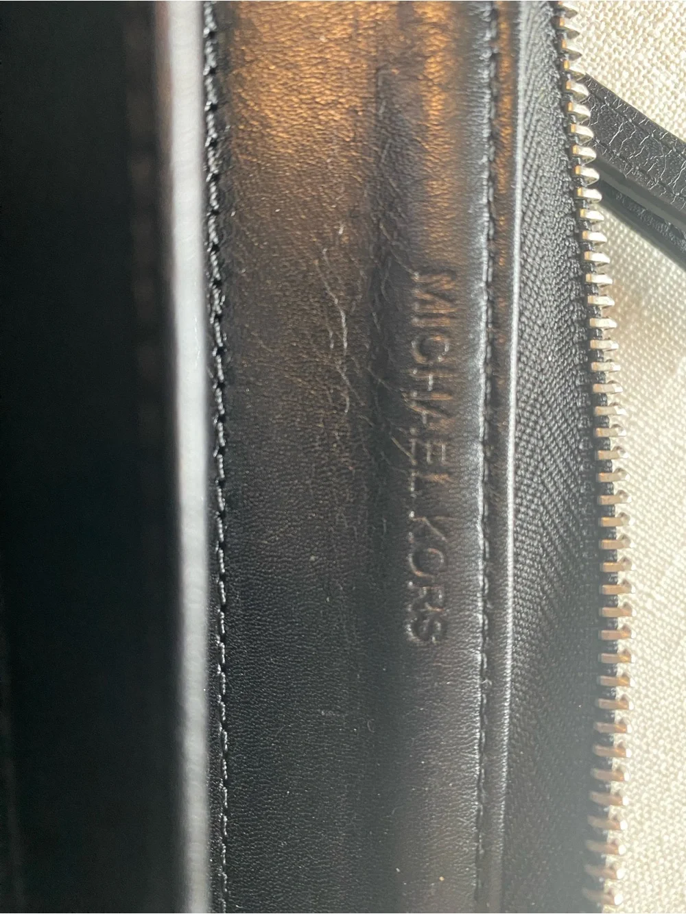 Michael Kors Gray MK Monogram Wristlet Clutch